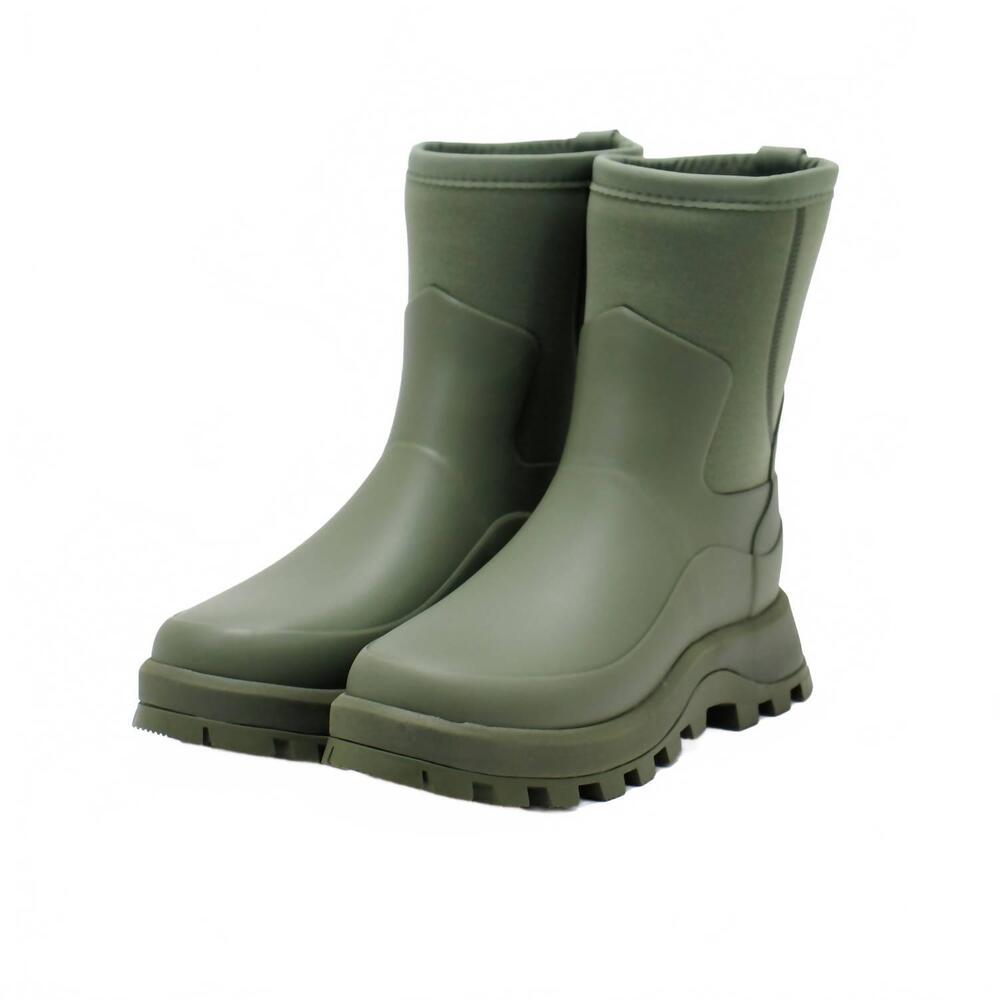 NEW HUNTER women's city explorer short neoprene boots in lichen green